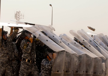 Civil disorder management graduation at Camp Dublin