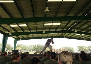 Female recruits train to be warriors