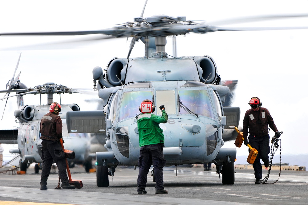 USS Ronald Reagan action