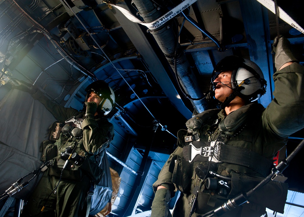 Landing preparations during an operational training flight