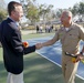 Tennis court ribbon cutting ceremoy at Naval Weapons Station Seal Beach