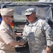 NATO supreme allied commander greets infantry first sergeant