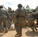 Command Sgt. Maj. Dwight Morrisey visits the 18th Fires Brigade