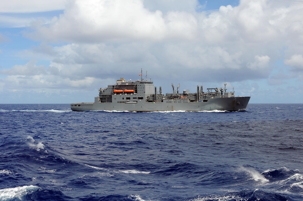 USNS Charles Drew transits the Pacific Ocean