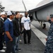 Baseball players visit carrier