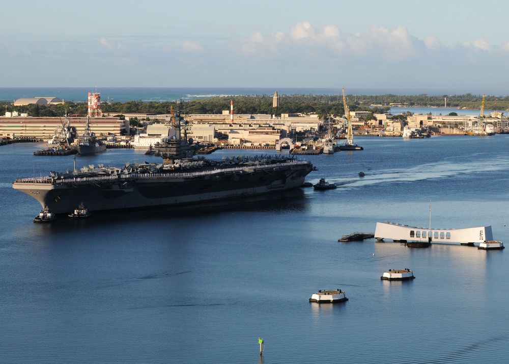USS Ronald Reagan visits Pearl Harbor