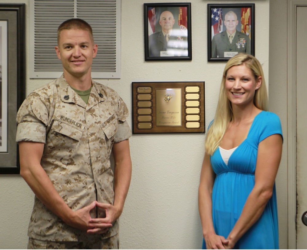 Wife awarded for military support