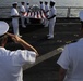 USS Whidbey Island burial at sea ceremony