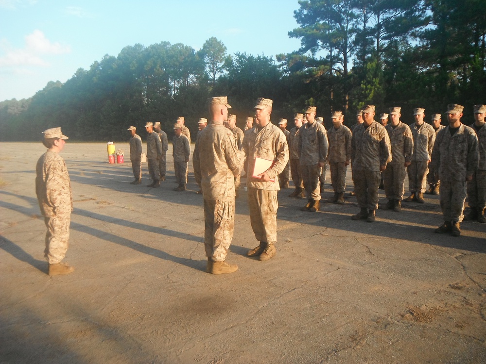 H&amp;S Marines take on Page Field obstacles