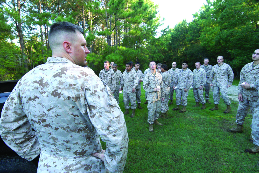 H&amp;S Marines take on Page Field obstacles