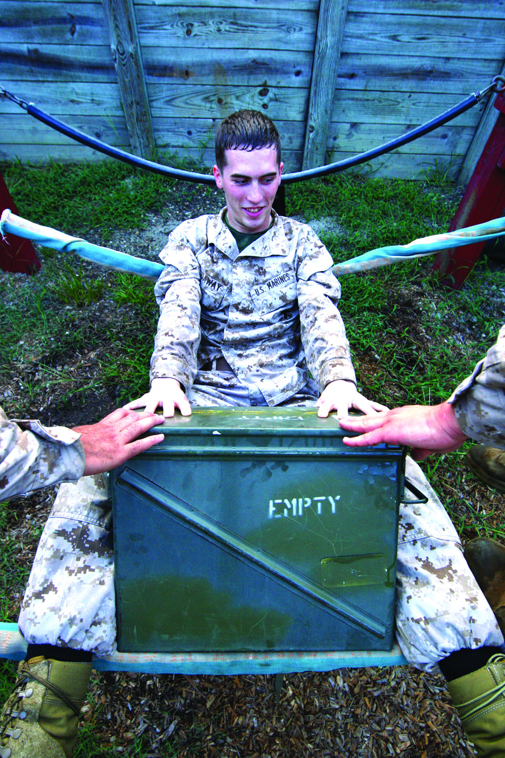 H&amp;S Marines take on Page Field obstacles