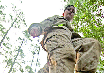 H&amp;S Marines take on Page Field obstacles