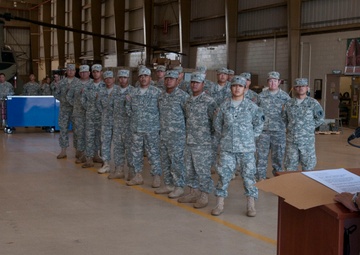 Company C, 1-207th Aviation Regiment deployment ceremony