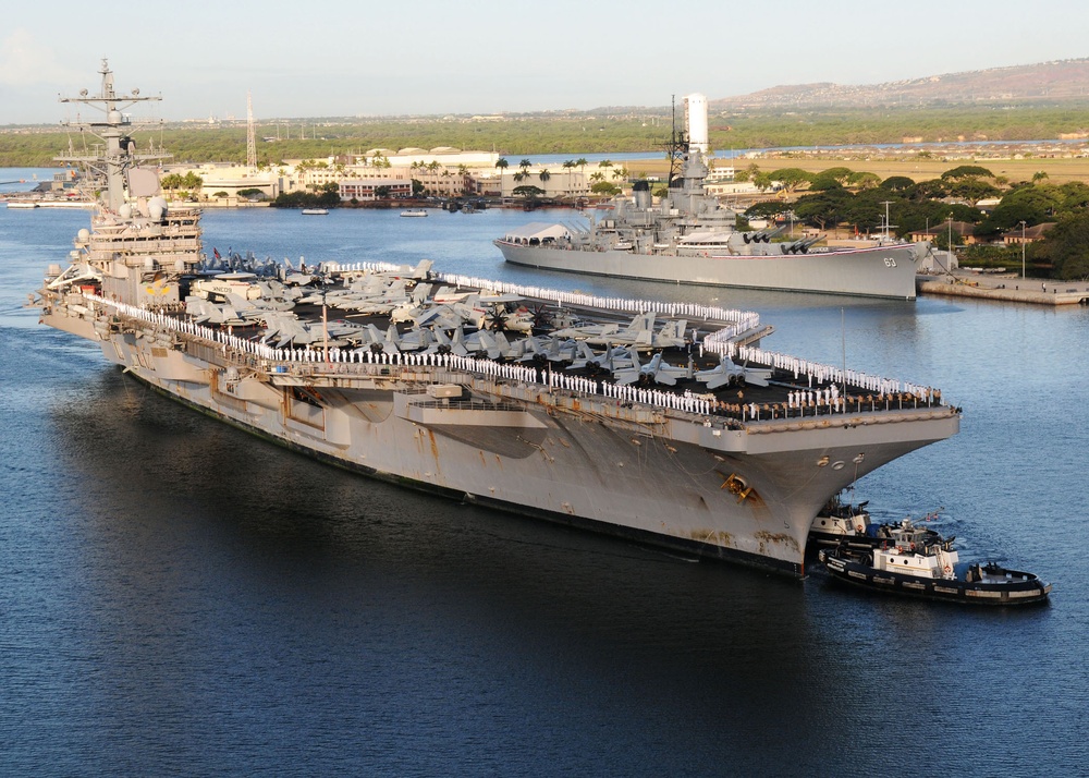 USS Ronald Reagan visits Pearl Harbor