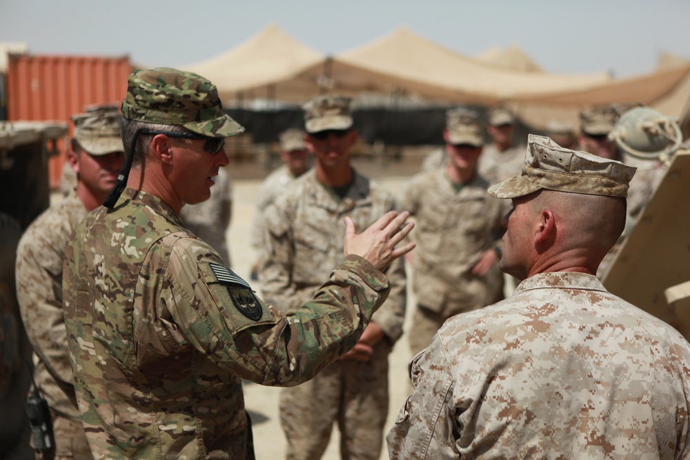 Massachusetts Senator visits CLB-6 troops in Afghanistan