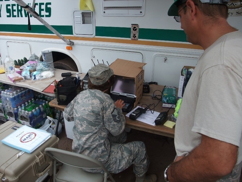 New York Air National Guard communications team links disaster areas with the world