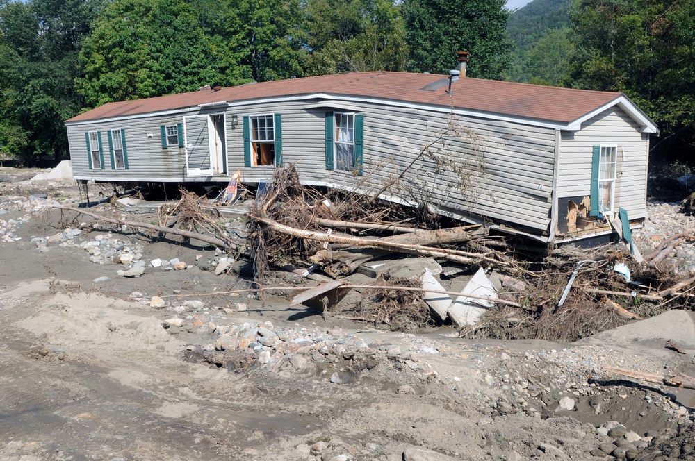 Hurricane Irene damage in Vermont
