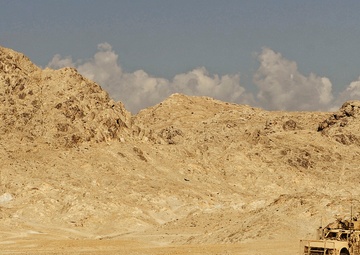 M-ATV off-roading in Afghanistan