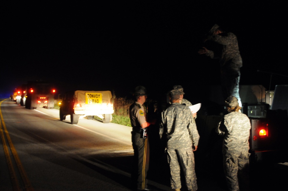 Maine National Guard convoy to support Vermont's Hurricane Irene recovery