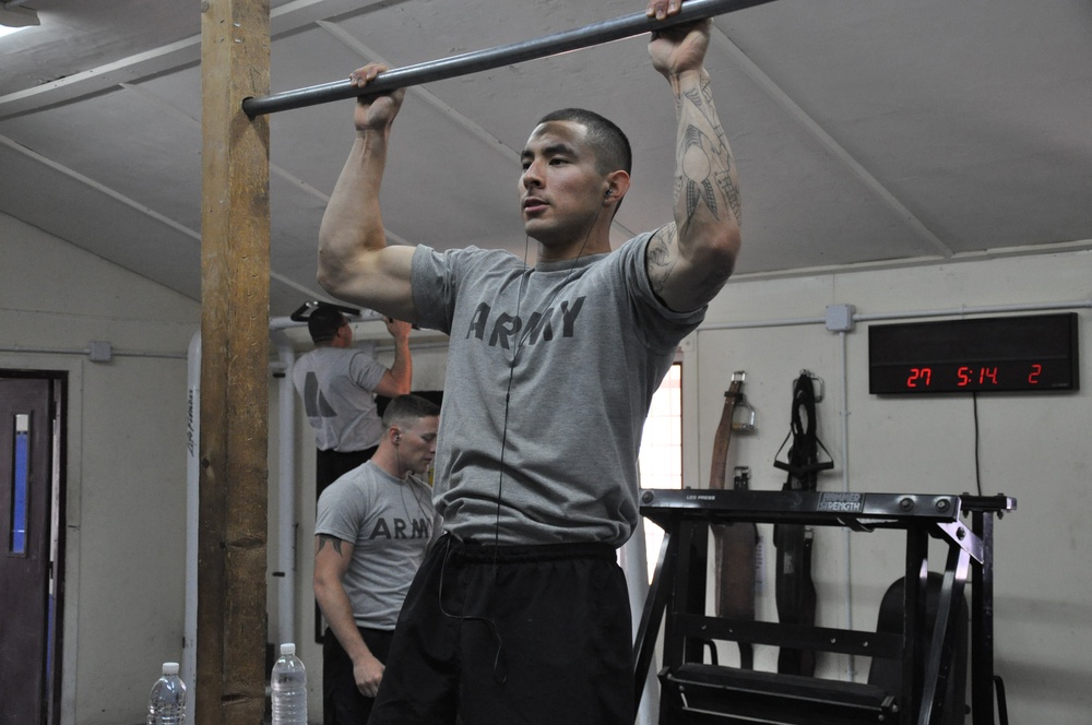‘Dragon’ Battalion soldiers take fitness to the next level in gym honoring fallen comrade