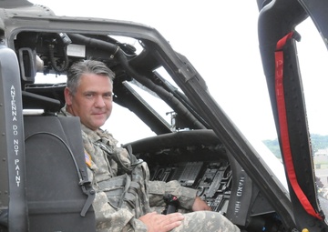 Army aviator's career transitions with ceremonial last flight