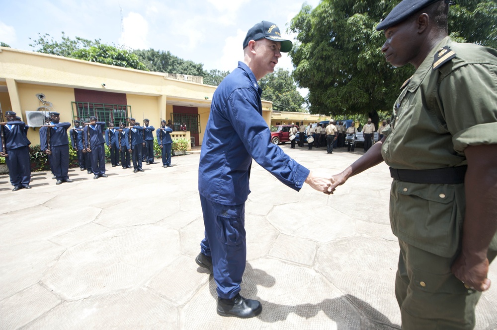 USCGC Forward crew arrives in Guinea