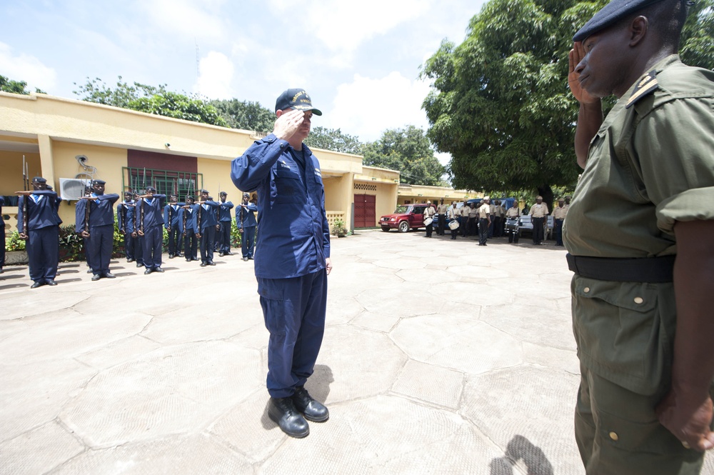 USCGC Forward crew arrives in Guinea