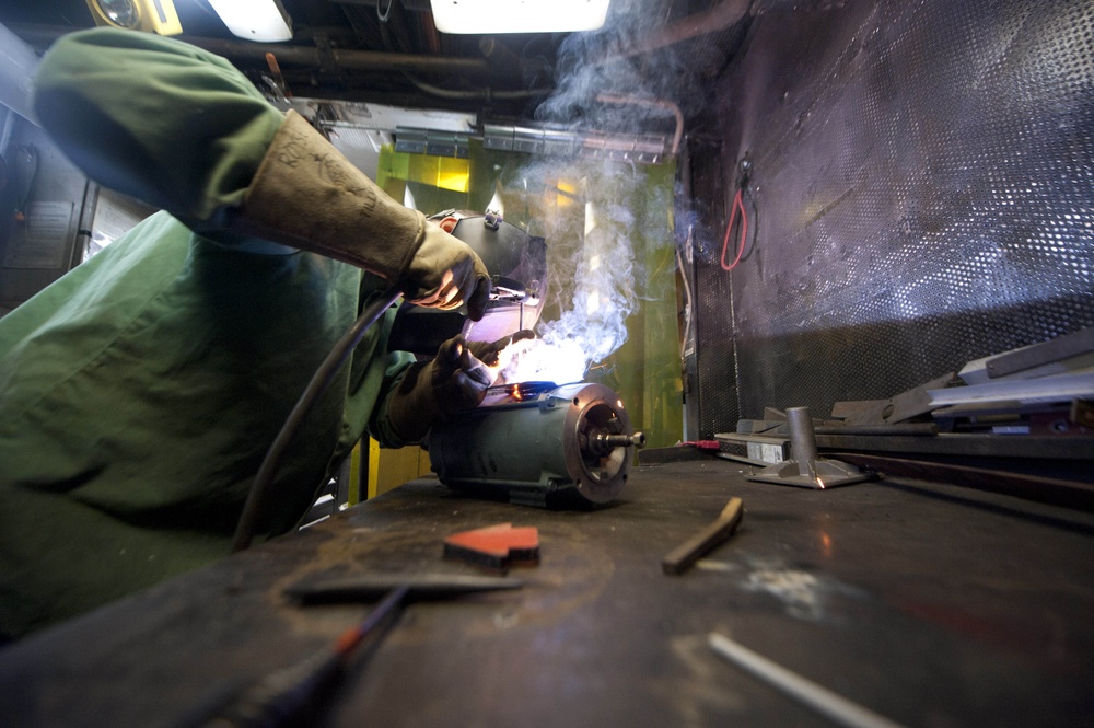 Welding project onboard CGC Forward