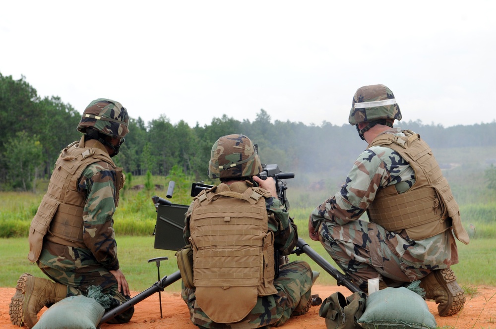 NMCB 11 at MK19 firing range