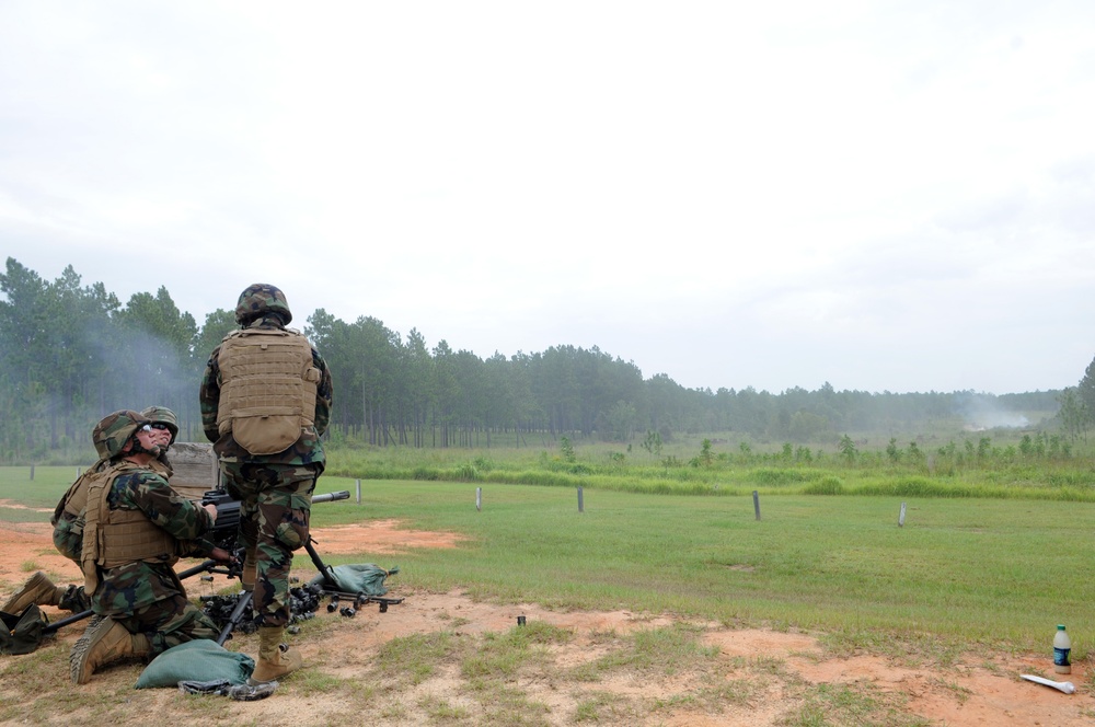 NMCB 11 at MK19 firing range