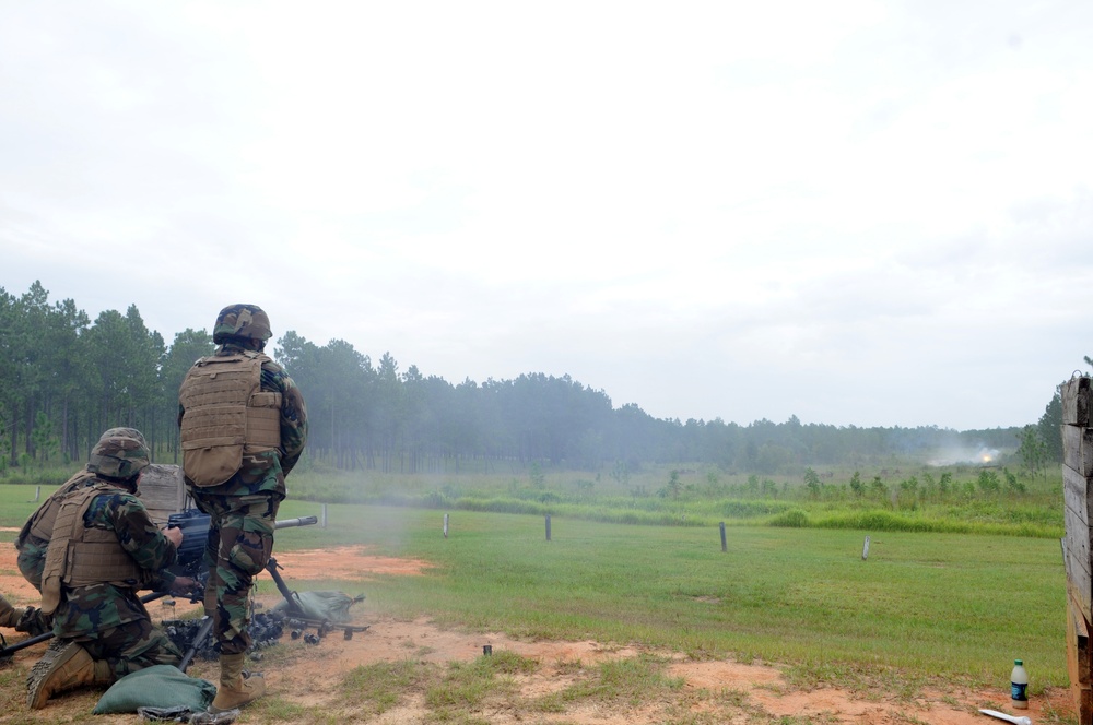 NMCB 11 at MK19 firing range