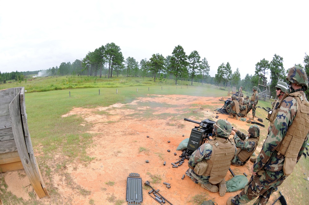 NMCB 11 at MK19 firing range