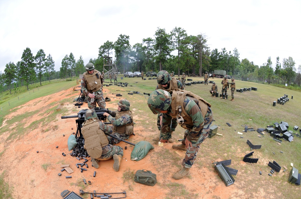 NMCB 11 at MK19 firing range