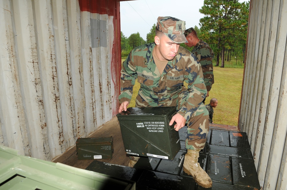 NMCB 11 at MK19 firing range