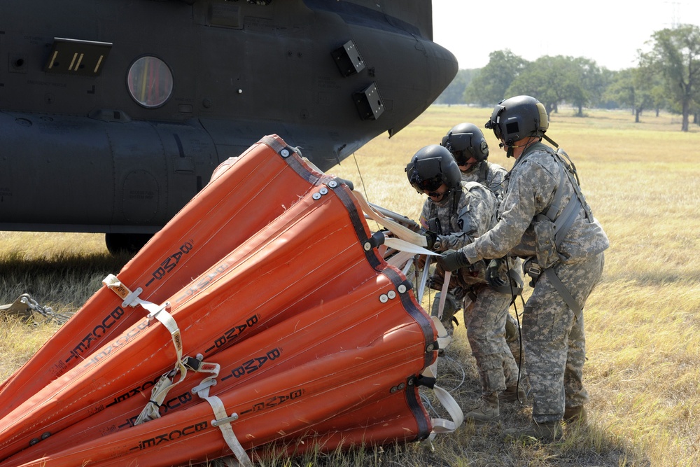 Texas National Guard helicopters battle Bastrop blaze