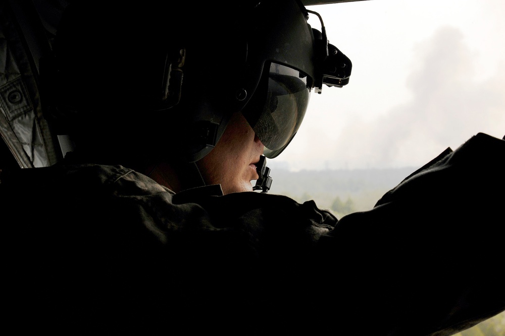 Texas National Guard helicopters battle Bastrop blaze