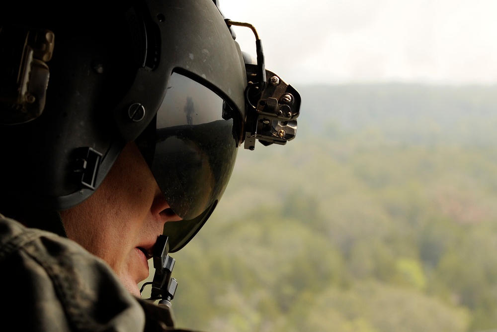 Texas National Guard helicopters battle Bastrop blaze