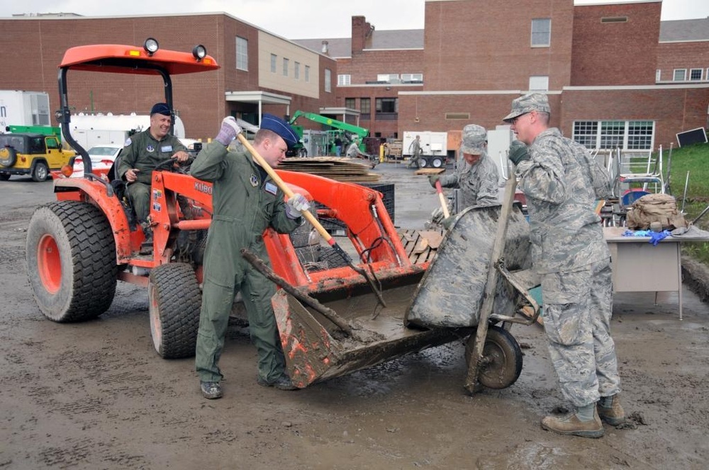 New York Air National Guard cleans Middleburgh High School