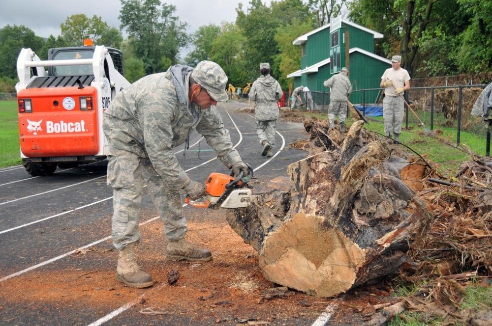 New York Air National Guard cleans Middleburgh High School