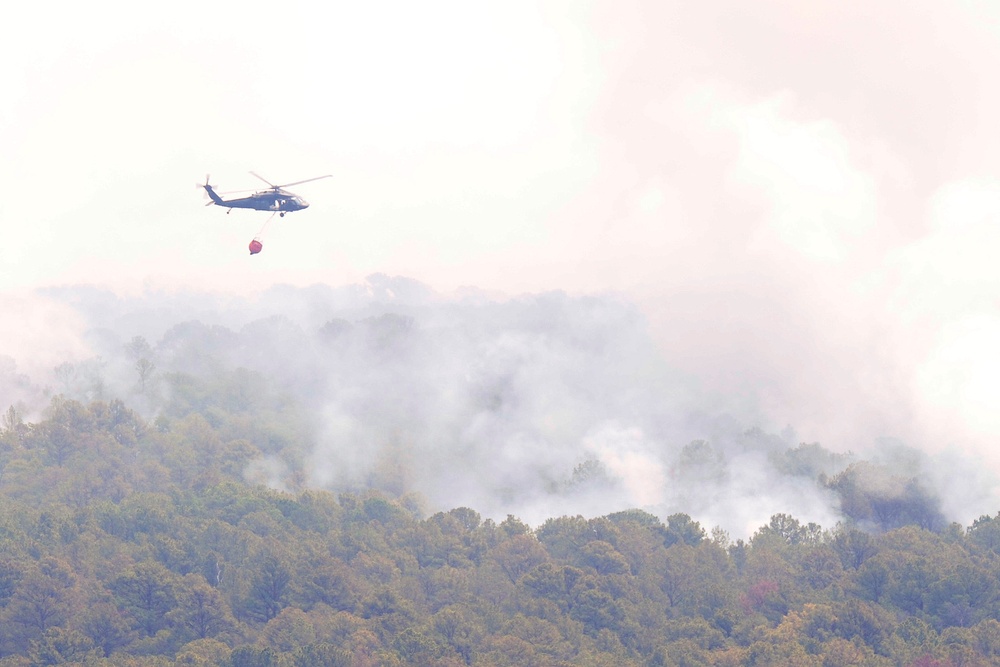 Texas National Guard helicopters battle Bastrop blaze