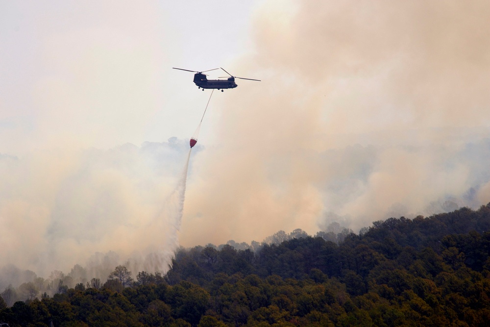 Texas National Guard helicopters battle Bastrop blaze