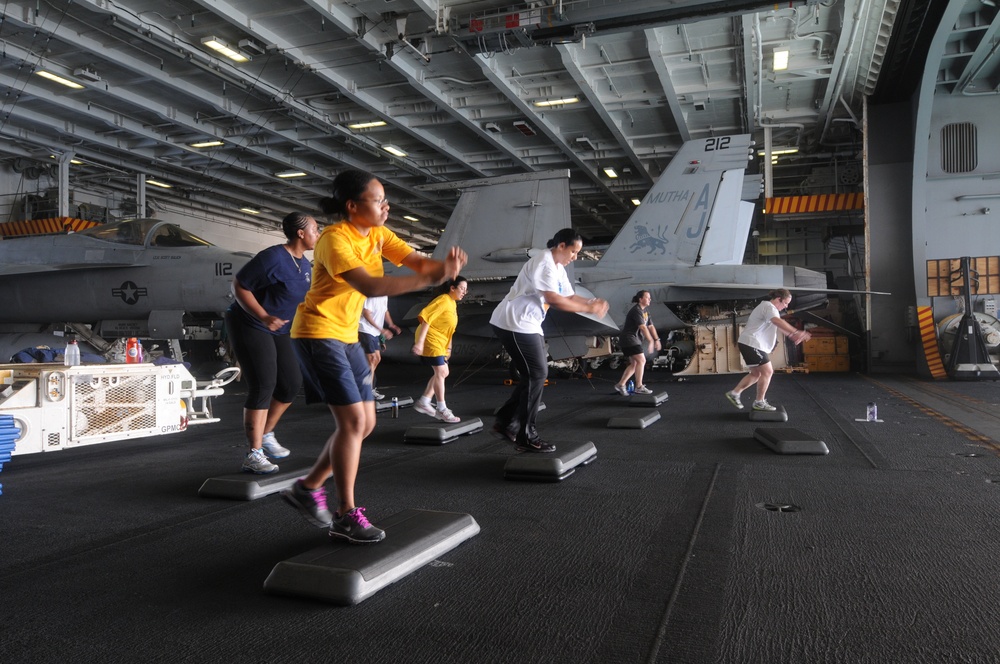 Step class aboard USS George H.W. Bush