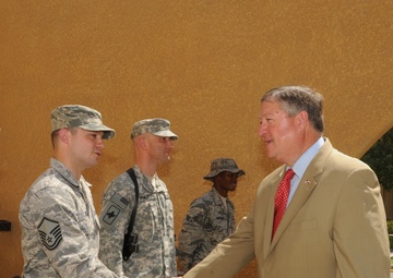 Secretary of the Air Force visits airmen at FOB Union III