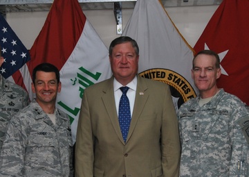Secretary of the Air Force visits airmen at FOB Union III
