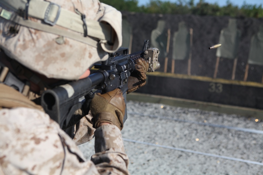 Marines fire thousands of rounds during Close Quarters Tactics Course