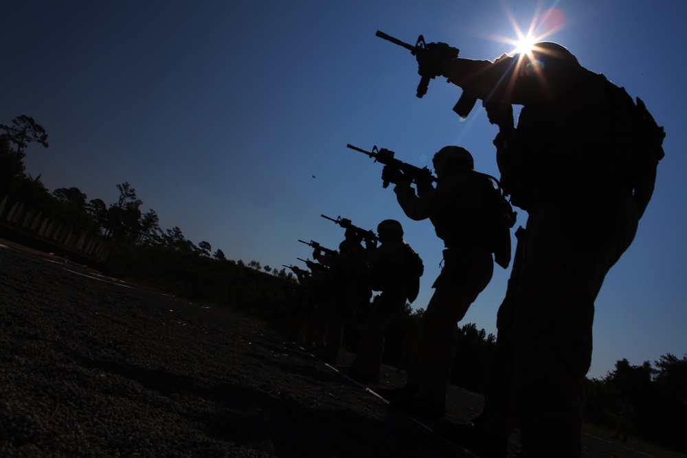 Marines fire thousands of rounds during Close Quarters Tactics Course