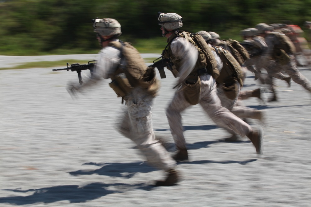 Marines fire thousands of rounds during Close Quarters Tactics Course