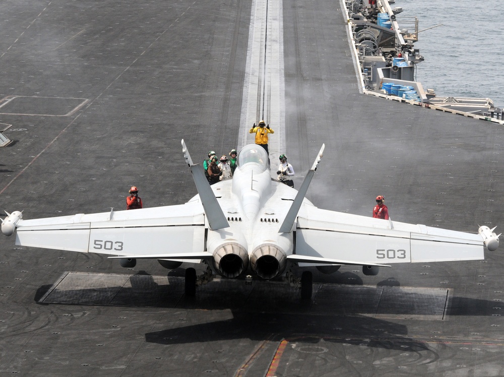 USS George H.W. Bush action