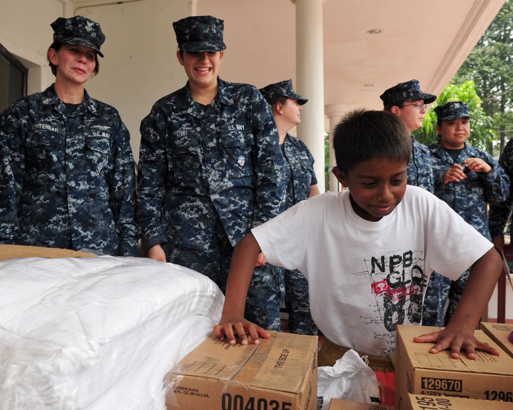 USS John C. Stennis community service event
