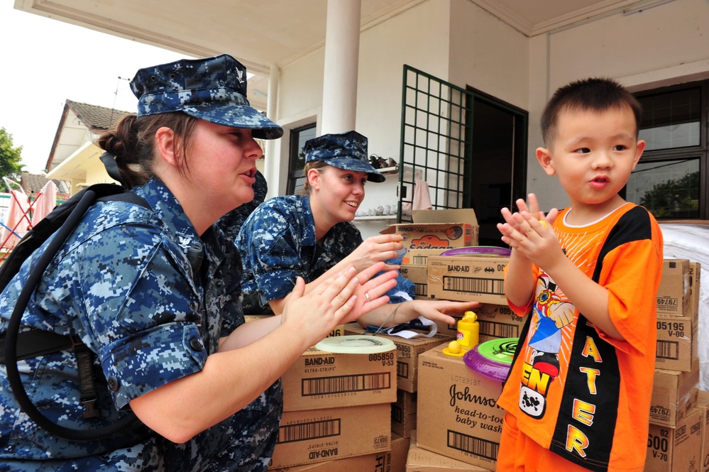 USS John C. Stennis community service event